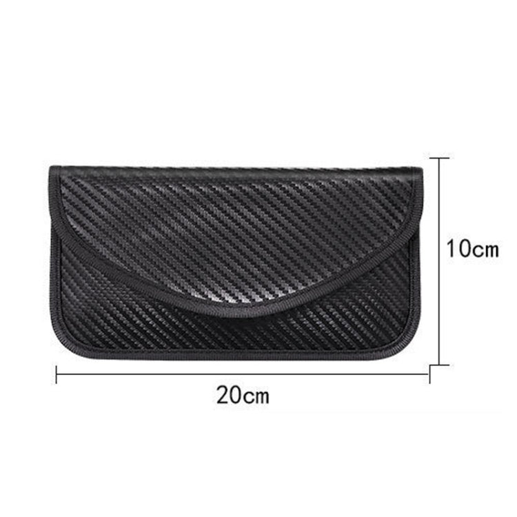 Carbon Fiber Signal Shielding Bag Radiation-proof RFID Phone Key Bag 20 x 10cm, Carbon Fiber 20 x 10cm Carbon Fiber Signal Shielding Bag Radiation-proof RFID Phone Key Bag 20 x 10cm, Carbon Fiber 20 x 10cm